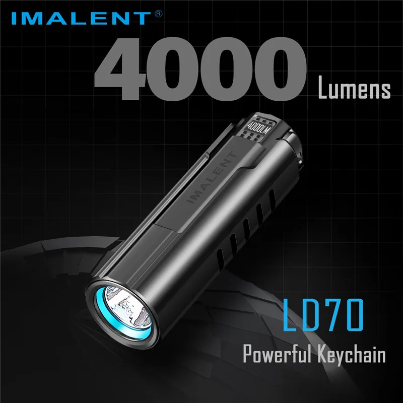 US $59.95 IMALENT LD70 Outdoor Powerful Flashlight LED Rechargeable 4000 Lumens Lantern Handlight Waterproof Portable Tourch Lamp Light