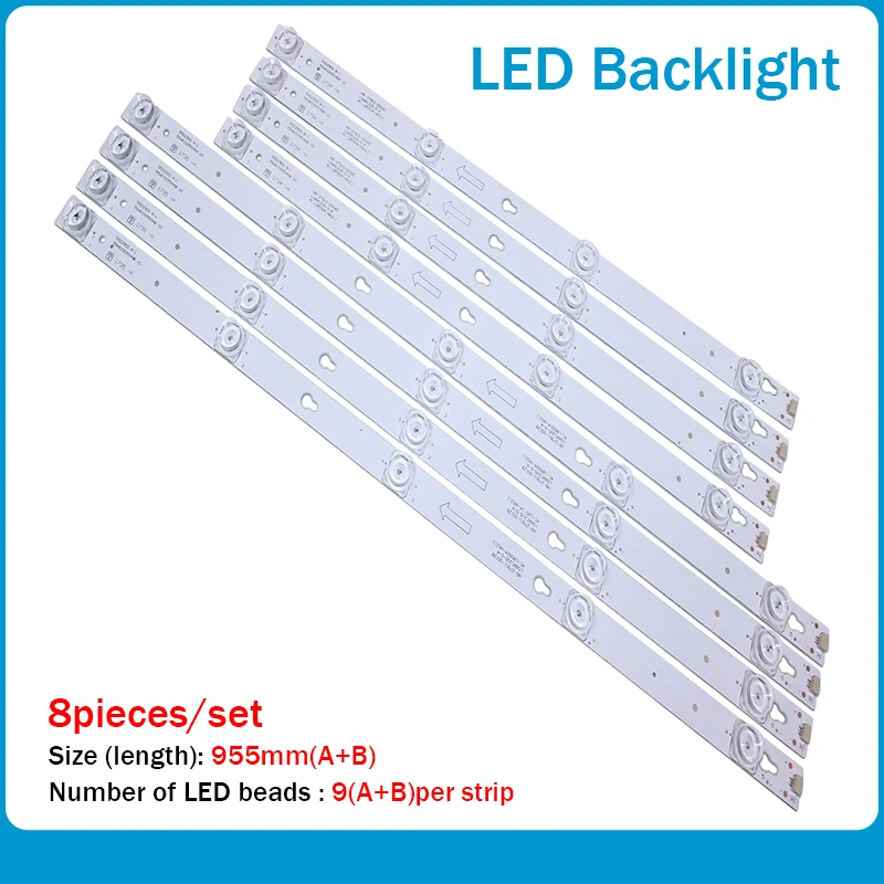 

LED Backlight Strips 55S405LEAA 55S405TKAA for TCL 4C-LB5504-HR 4C-LB5505-HR TOT_55D2900_4X4_4X5_3030C YHF-4C-LB5505-YH01J 5504