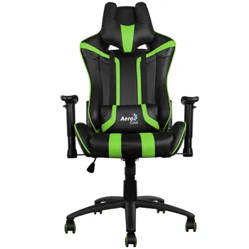 

Aerocool AC120, Chair Gaming, Height and respaldo Dimmable, head supports, Green
