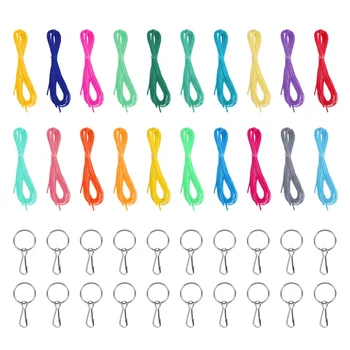 

1 Set DIY Colorful Plastic Knitting String Durable Useful DIY Accessories Home Supply Keychain Gadget for Women Girl
