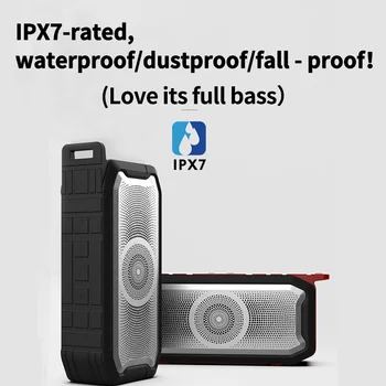 

radio portable Bluetooth speaker waterproof powerful 8 inch HiFi shower bass full range subwoofer sound core wireless outdoor