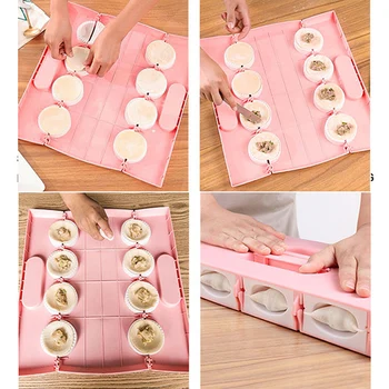 

New Make Dumpling Mold Dumplings Maker Tool Jiaozi Pierogi Mold Dumplings Mold Make 8 Dumplings at a Time Pastry Kitchen Tool