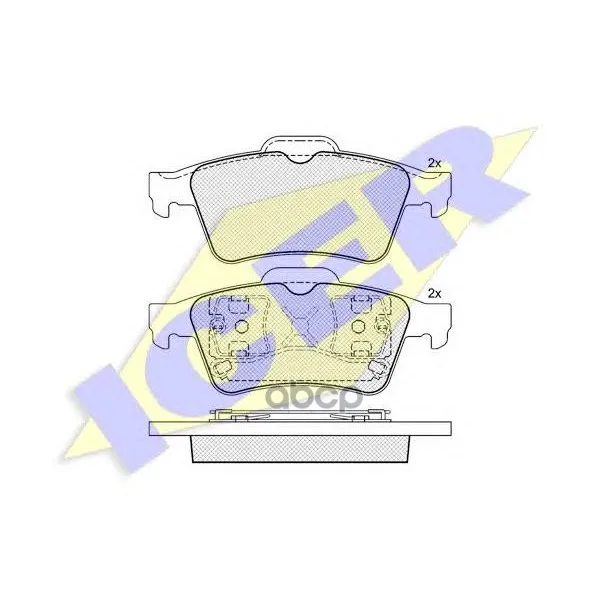 181433_колодки Дисковые Задние! Opel Vectra C, Nissan Primera, Renault Laguna 01 Icer 181433 Icer арт. 181433