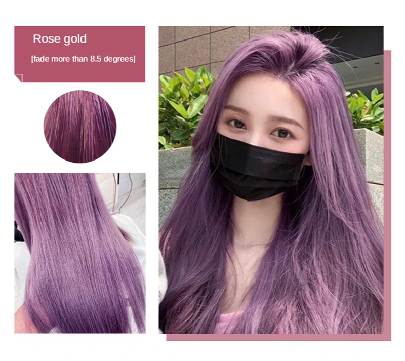 500ml Hair Dye Cream Fashion Blue Hair Waxing Mud DIY Temporary Styling Hair Color Cream No Damage Easy Wash Purple Hair Dye Wax