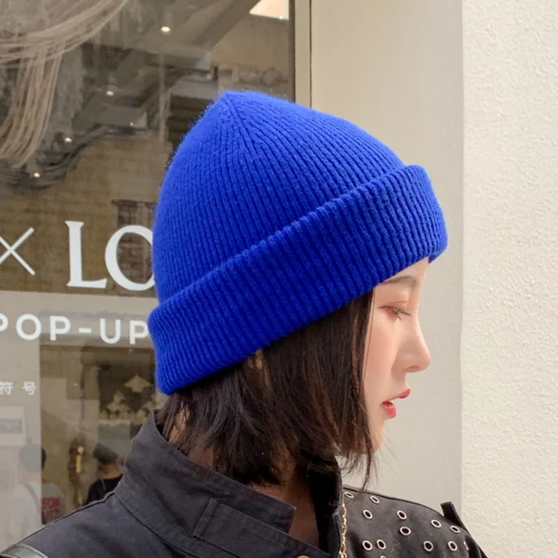 Высококачественная громоздкая шапочка зимняя женская шапка Skullies Beanies вязаная шапка теплая куртка с шерстяной подкладкой для женщин унисекс зимняя Лыжная шапка