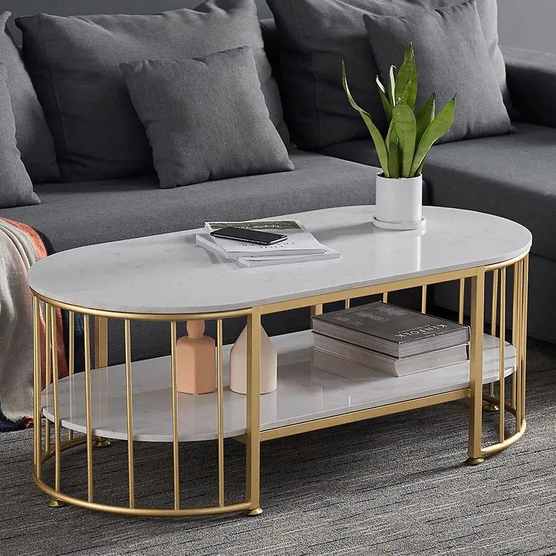 Light luxury Oval modern minimalist small Center Table 2