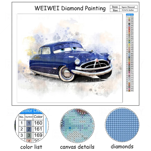 Diy Diamond Painting Car Anime Kits 4