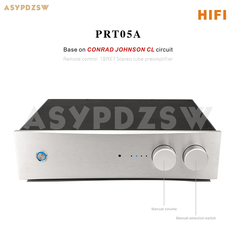 

HIFI PRT05A Remote control 12AX7 Stereo tube preamplifier Base on CONRAD JOHNSON CL circuit