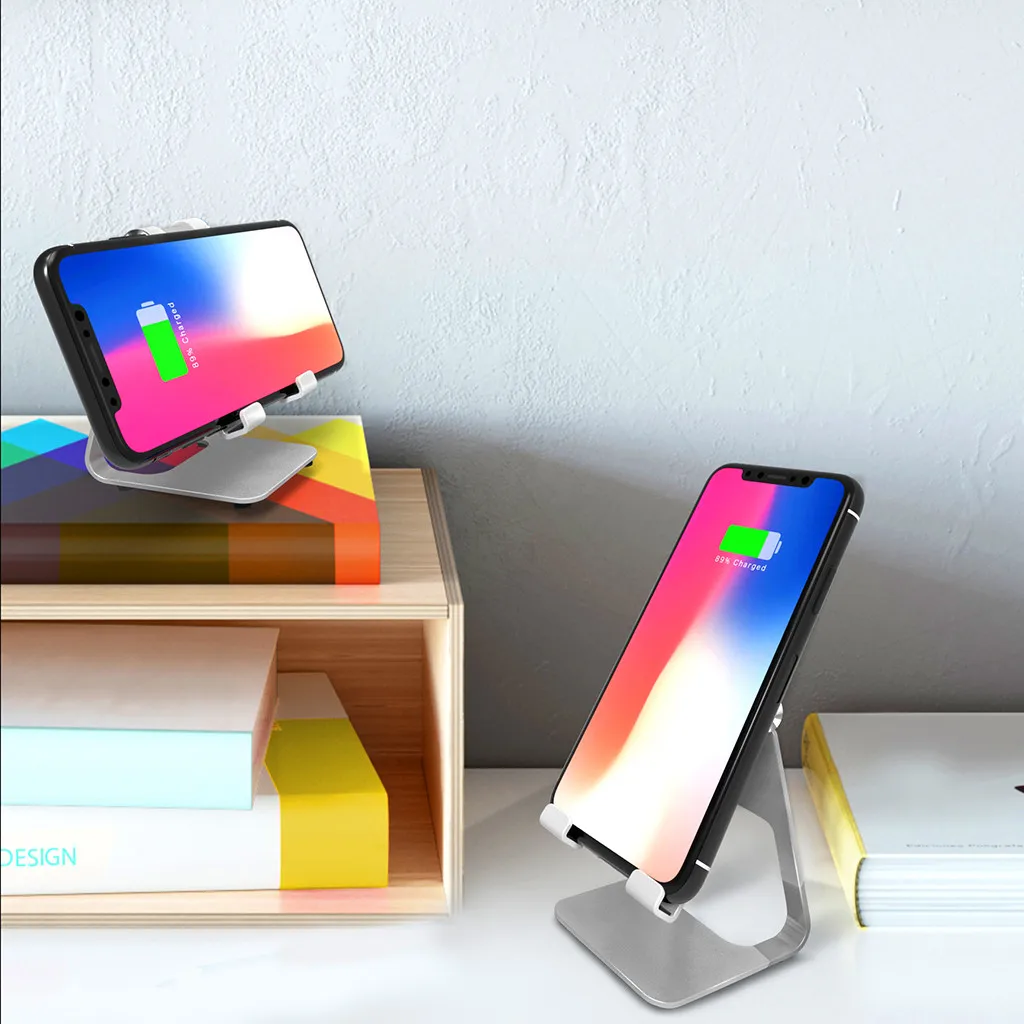 USB быстрое зарядное устройство Yogee Qi Беспроводное быстрое зарядное устройство Подставка для зарядки док-станция кронштейн для телефона модный стенд беспроводной Charging-L1017