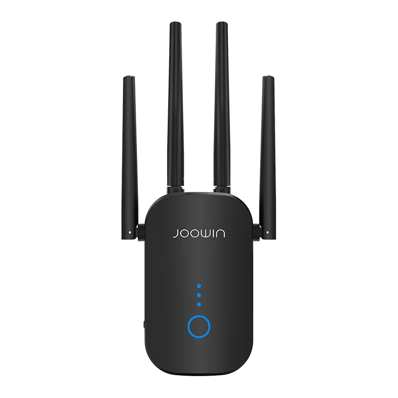 Joowin High Speed 1200Mbps Wifi Repeater Dual Band 2.4G&5.8G Wireless Extender Use 4*3 dBi Antennas Long Signal JW-WR758AC