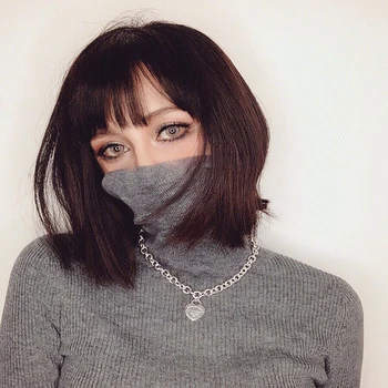 

1:1 Original simple design Love heart pendant Wide version S925 Sterling silver Necklace Women Luxury brands Logo fashion gift