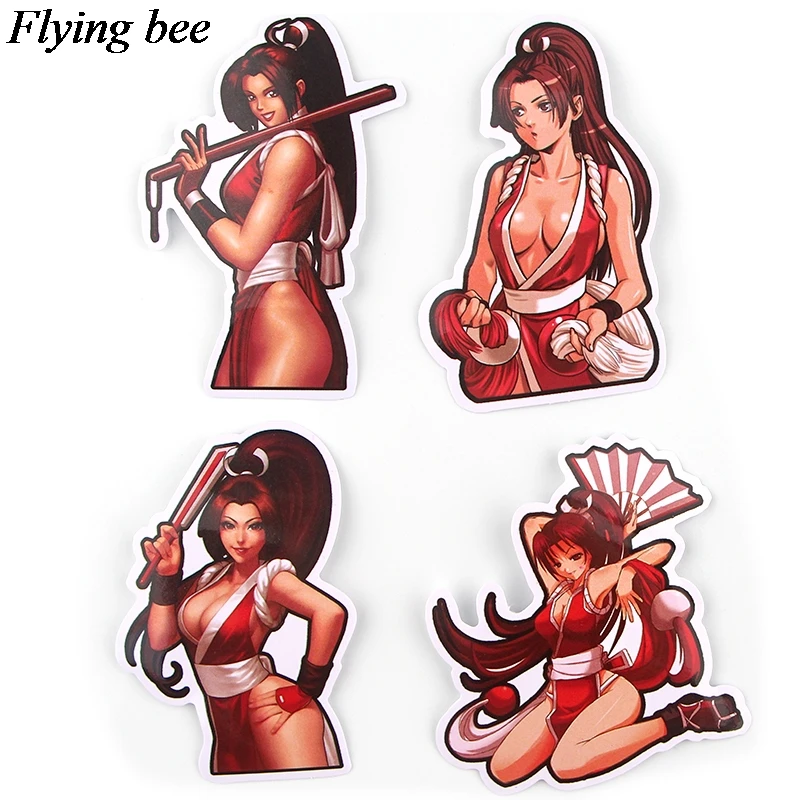 20 компл./лот(37 шт./компл.) Flyingbee Mai сирануи наклейки из игры для сексуальных девушек набор «сделай сам» для Чемодан ноутбук скейтборд наклейки X0724