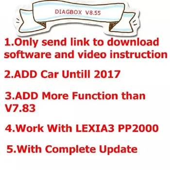 

2019 NEW Lexia 3 Diagbox V8.55 Version add more car models for citroen/for peogeot than V7.83 LEXIA3 Diagbox 8.55