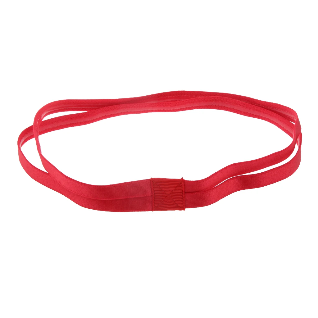 Red One Size Headba Эластичная спортивная повязка на голову, нескользящая, для спортзала, йоги, танцев, бега, двойная лента для волос - Цвет: Red One Size Headba