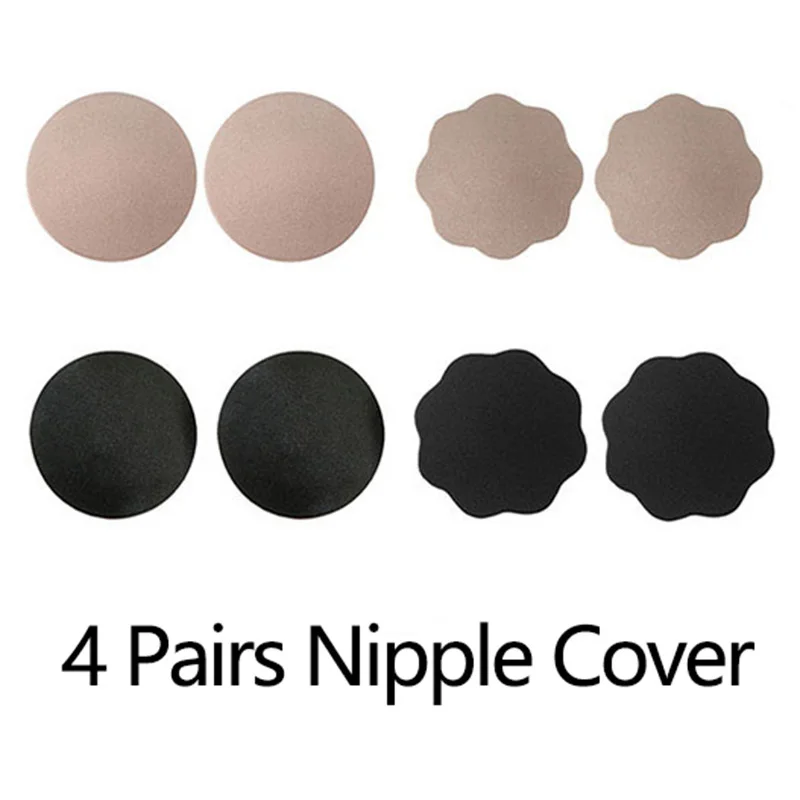 

Reusable Self Adhesive Nipple Cover Silicone Breast Pasties Bra Pad Invisible Breast Petals Nipple Stickers for Party Dress