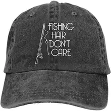Рыбалка волос надписью «Don't унисекс джинсовые пик Кепки Регулируемый Бейсбол Кепки