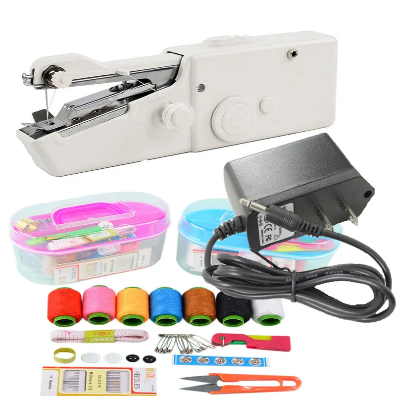 Mini Handheld sewing machines Stitch Sew needlework Cordless Clothes Fabrics Electric Sewing Machine Stitch Set