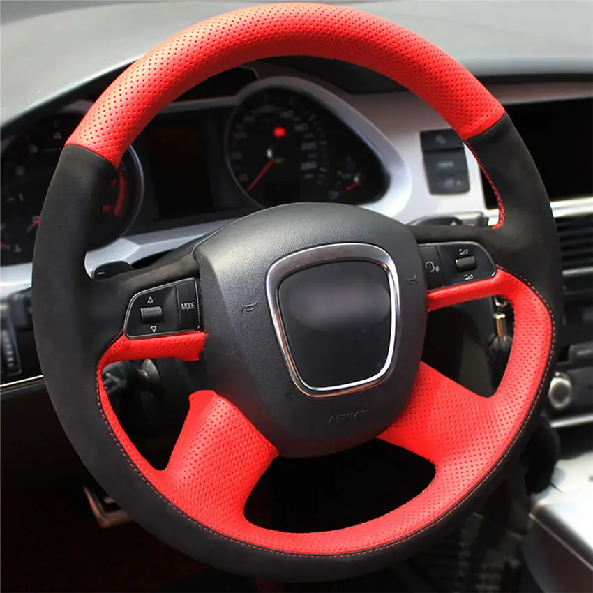 Style-04 Крышка рулевого колеса автомобиля ручной stitc h на обмотке крышки салона автомобиля украшение для Mercedes Benz A-Class 2013 - Название цвета: Style-04