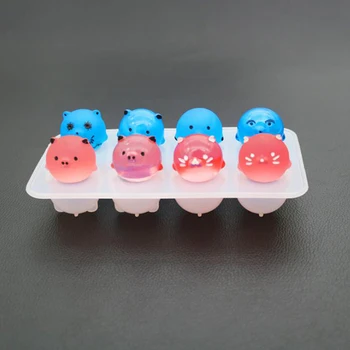 

1pcs 3D Pig Resin Mold For DIY Jewelry Decorate Making UV Resin Jewelry Liquid Silicone Mold