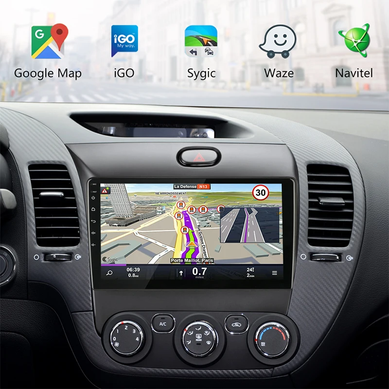 Perfect Android 8.1 2 Din Car Radio Multimedia Video Player Navigation GPS for KIA K3 CERATO FORTE 2013-2017 3 YD Tuner Stereo Head Unit 3