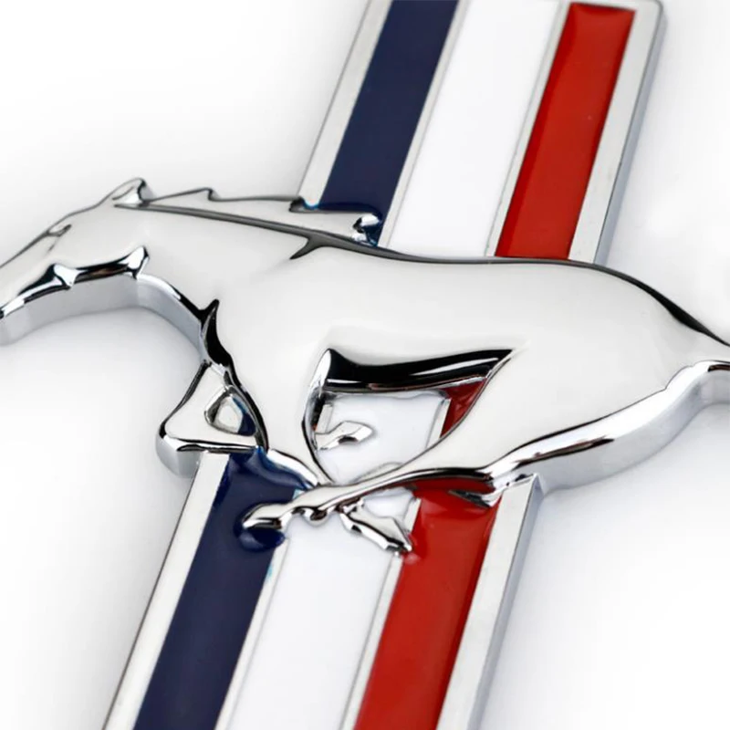 1 пара 3D Автомобильная наклейка с эмблемой для Ford Mustang логотип Стайлинг