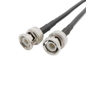 

Double BNC Type Plug RG58 Cable Crimp Connector BNC Male to BNC Male Plug RG58 RF Coaxial Extension Pigtail Wire RG-58 Cord