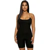 black Skinny Spaghetti Strap sleeveless Street woman Rompers bar club Bodycon bodysuit en jumpsuits body femme clothes vintage 6