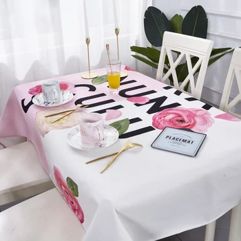 

PY 40 2/4/6 pcs Stretch Dining Chair Covers Anti-dirty Decorative Waterproof Rectangle Tablecloths for Dining room Slipcovers