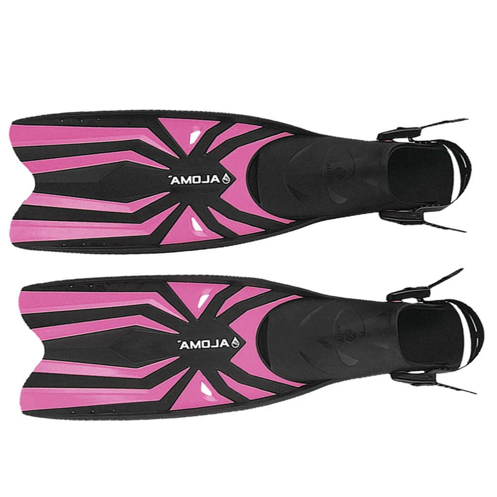 Diving Snorkeling Scuba Fins Open Heel Flippers Shoes Adjustable Fin Diving Fins for Swim Training Scuba Diving Snorkeling
