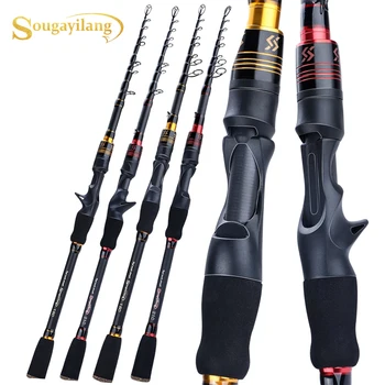 

Sougayilang 1.8m2.1m Telescopic Spinning /Casting Fishing Rod Carbon M Power Fishing Pole Fishing Rod Lure Rod Travel Trout Rod