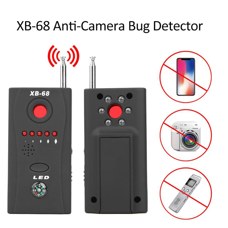 

XB68 Spy Wiretap Gps Jammer Wireless Hidden Camera Cell Phone GPS RF Signal Detector Finder Wiretap Bug Mini