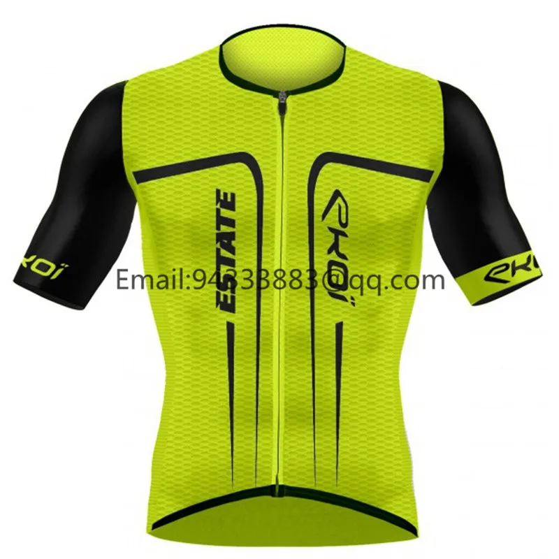 EKOI bike sweatshirt summer sports men short sleeve cycling jersey pro team UCI bicycle shirt Comfortable quick-drying tights