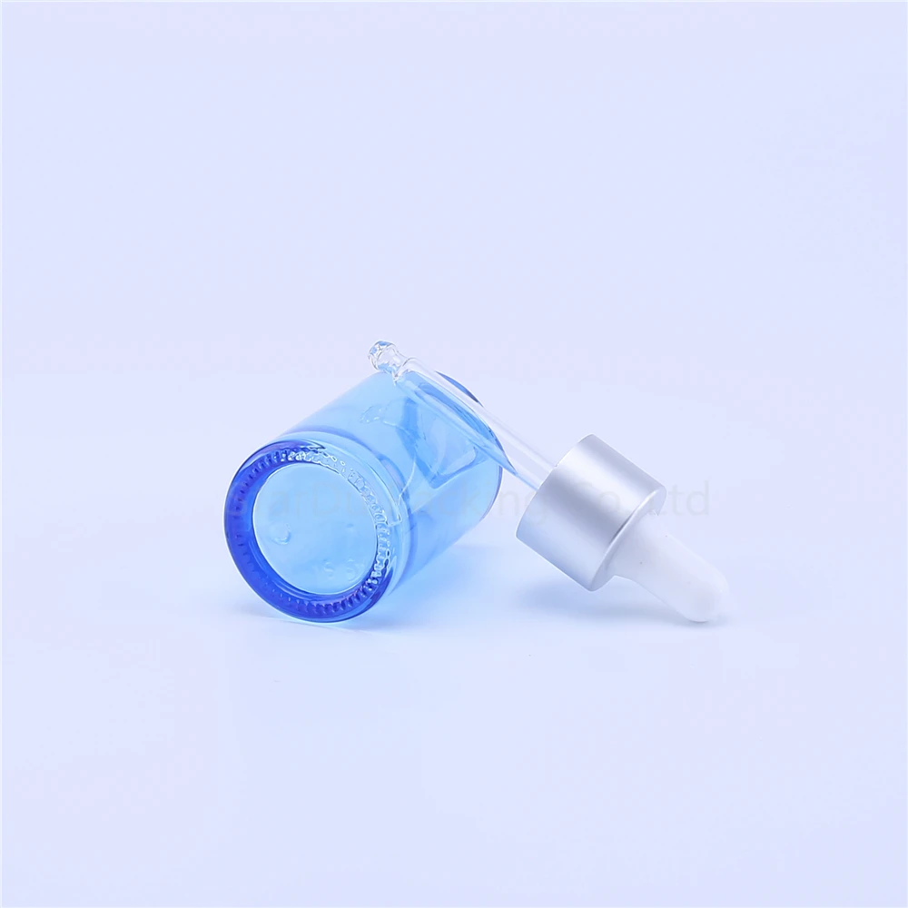 200pcs 30ml blue Glass Bottle With Dropper Essential Oil Bottle, empty Perfume bottles