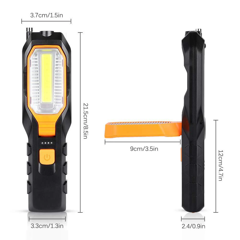 Led Hook Home Night USB Charging Waterproof Outdoor Work Lamp Portable Camping Magnetic Car Repairing ABS Emergency Light