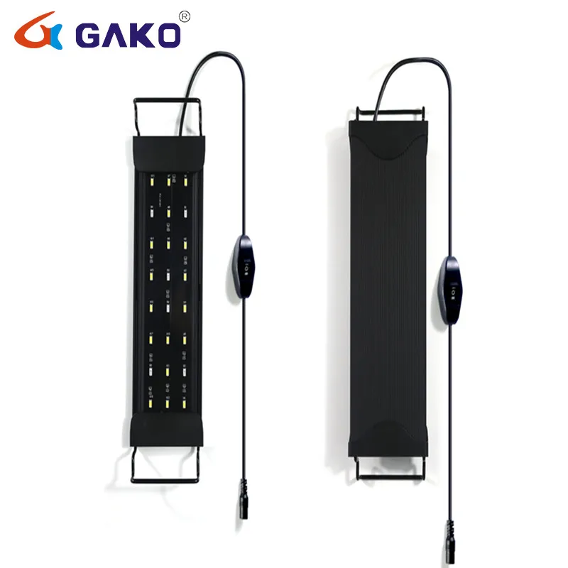 

Aquarium Light White Blue LED Aluminum Alloy 72CM Ultra-thin Aquarium LED Lamp for Fish Tank Clip Light With Bracket