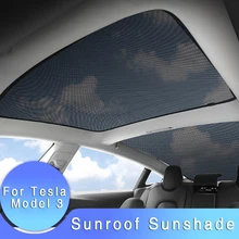 Car Windshield Front Rear Sunroof Sunshade Cover Curtain For Tesla Model 3 Nylon Mesh Foldable Anti-UV Protection Interior Car Windshield Front Rear Sunroof Sunshade Cover Curtain For Tesla Model 3 Nylon Mesh Foldable Anti-UV Protection Interior