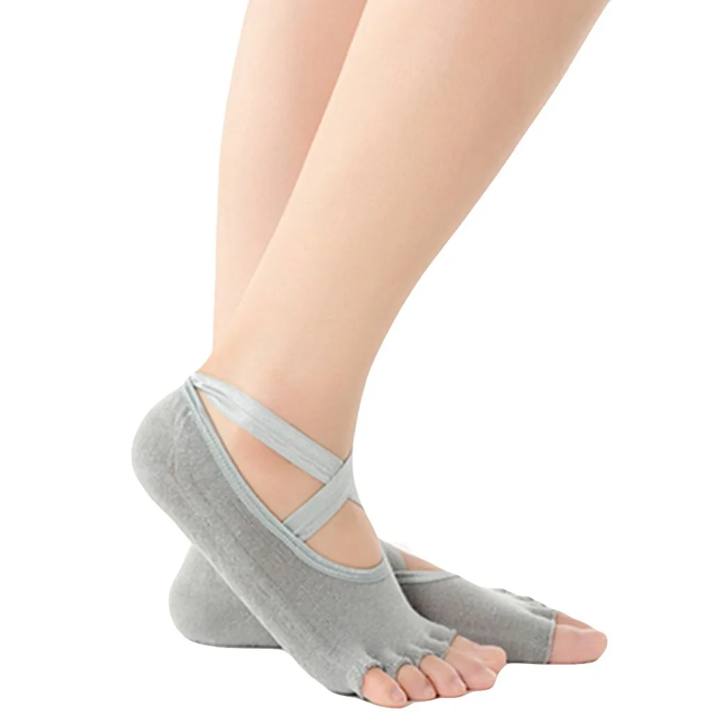 Gray KLV мужские 1 пара мужские wo мужские сетка Meias спортивные носки с отдельными пятью пальцами ног повседневные хлопковые одноцветные носки горячая Распродажа удобные - Цвет: Gray