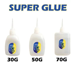Colle forte Cyanoacrylate à séchage rapide, colle Super forte, pour cuir, caoutchouc, métal, fournitures de bureau, 15 70g, 502 