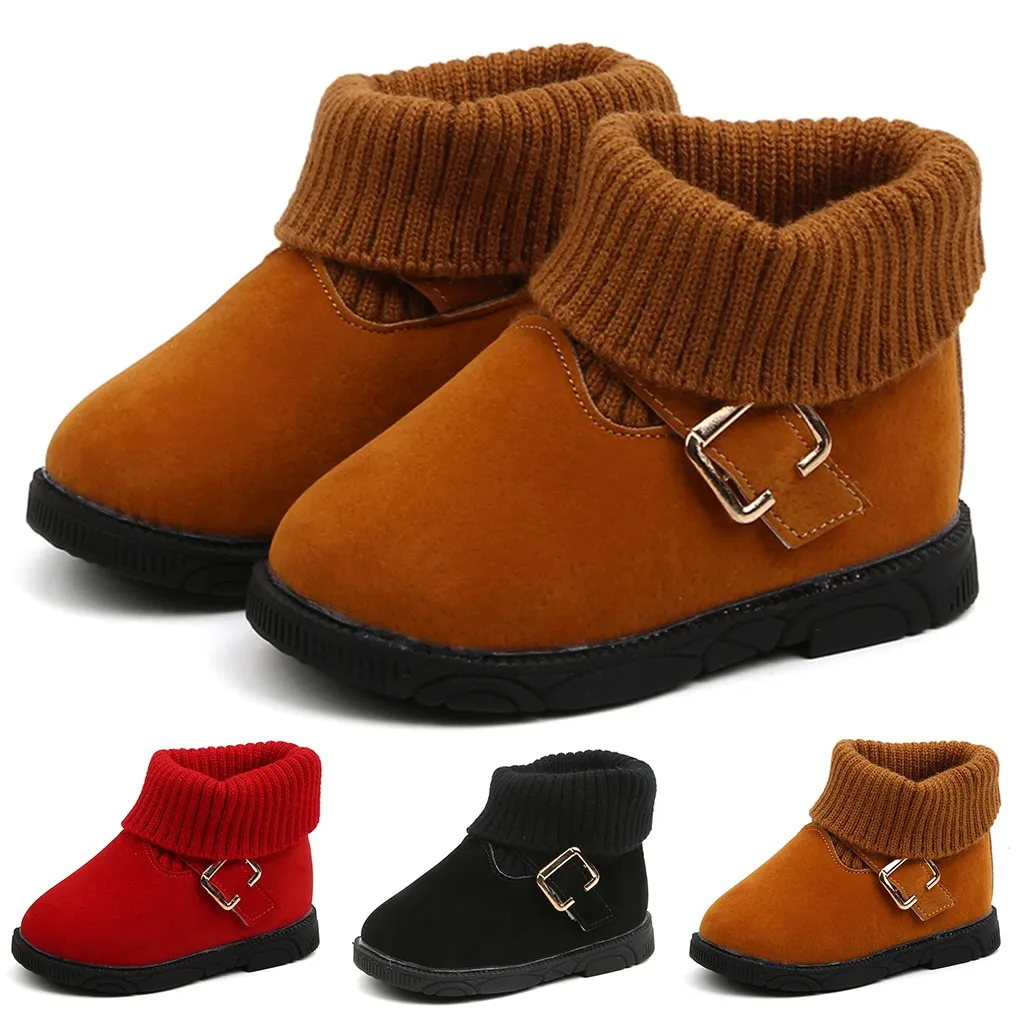 Зимние Ботинки для новорожденных; теплые однотонные зимние Ботинки для маленьких девочек; Повседневная обувь; Botas Bebe Nina; Ботинки