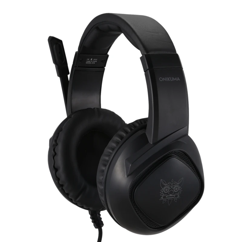 ABKT-ONIKUMA K19 для PS4, динамическая игровая гарнитура, проводные ПК, стерео наушники с шумоподавлением, с микрофоном, светодиодный, аудио, Patc