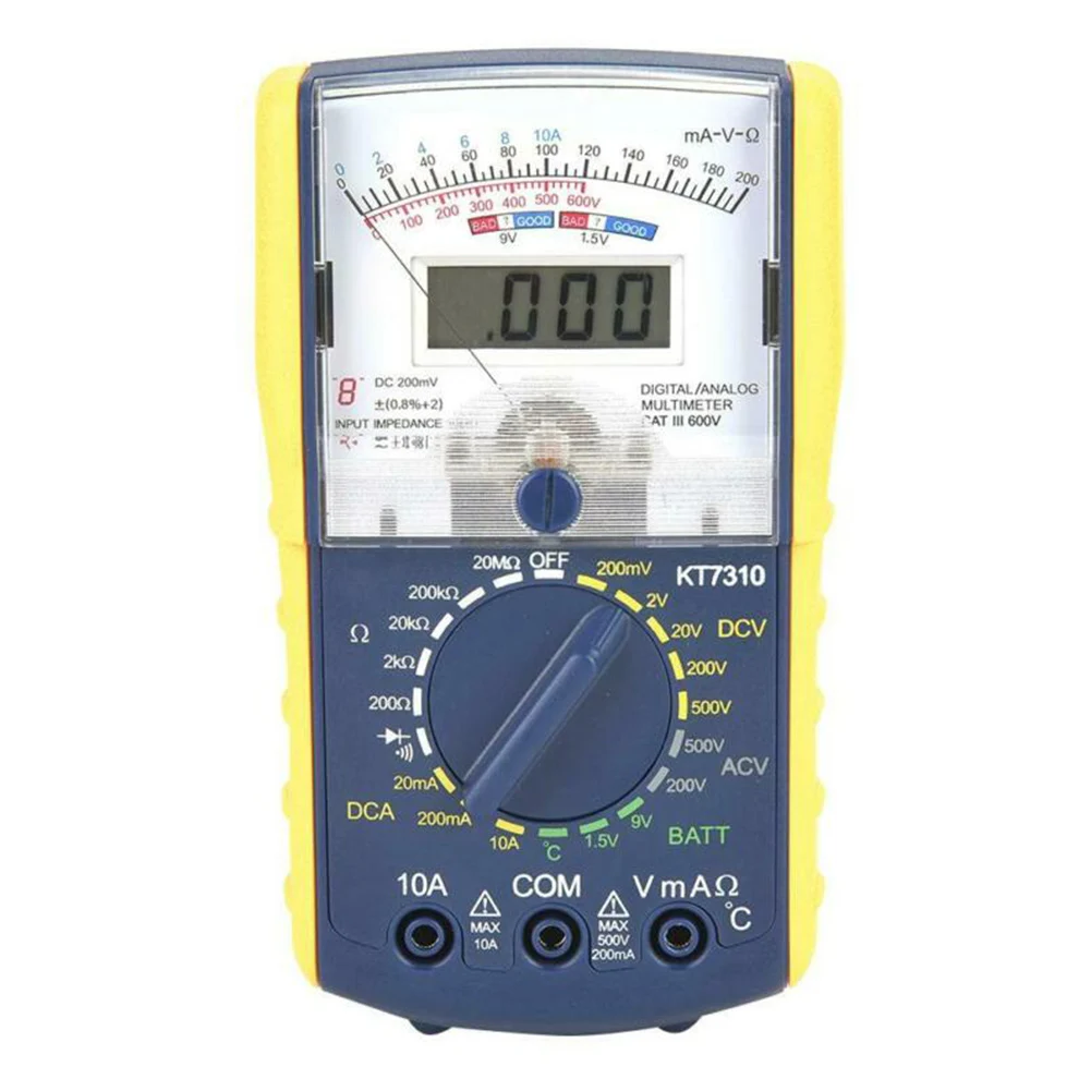 KT7310 мультиметр тестер Ремонт чувствительный измерительный инструмент Высокая точность цифровой аналоговый ток температура защита от перегрузки
