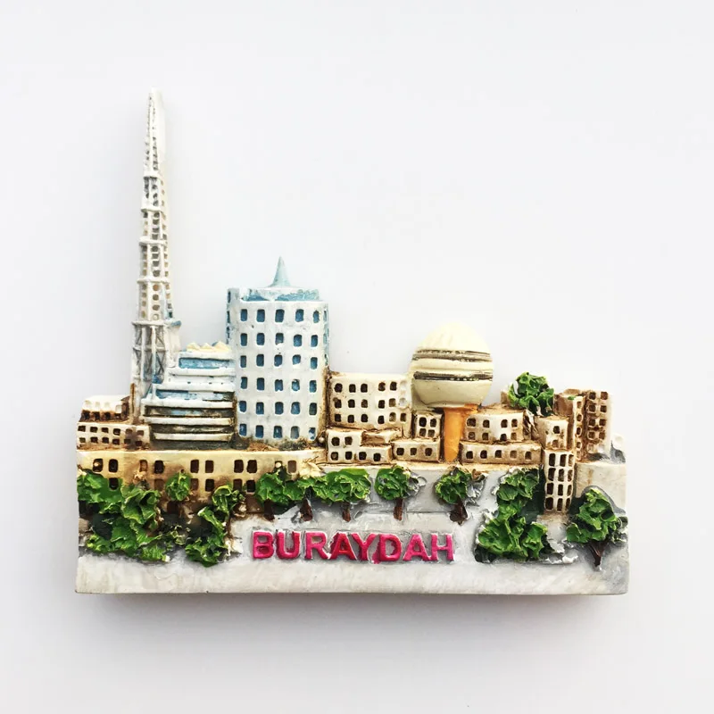 Asia Saudi Arabia Tourist Souvenir Crafts Refrigerator Magnets Fridge Magnet Tourist Souvenirs Magnetic Stickers