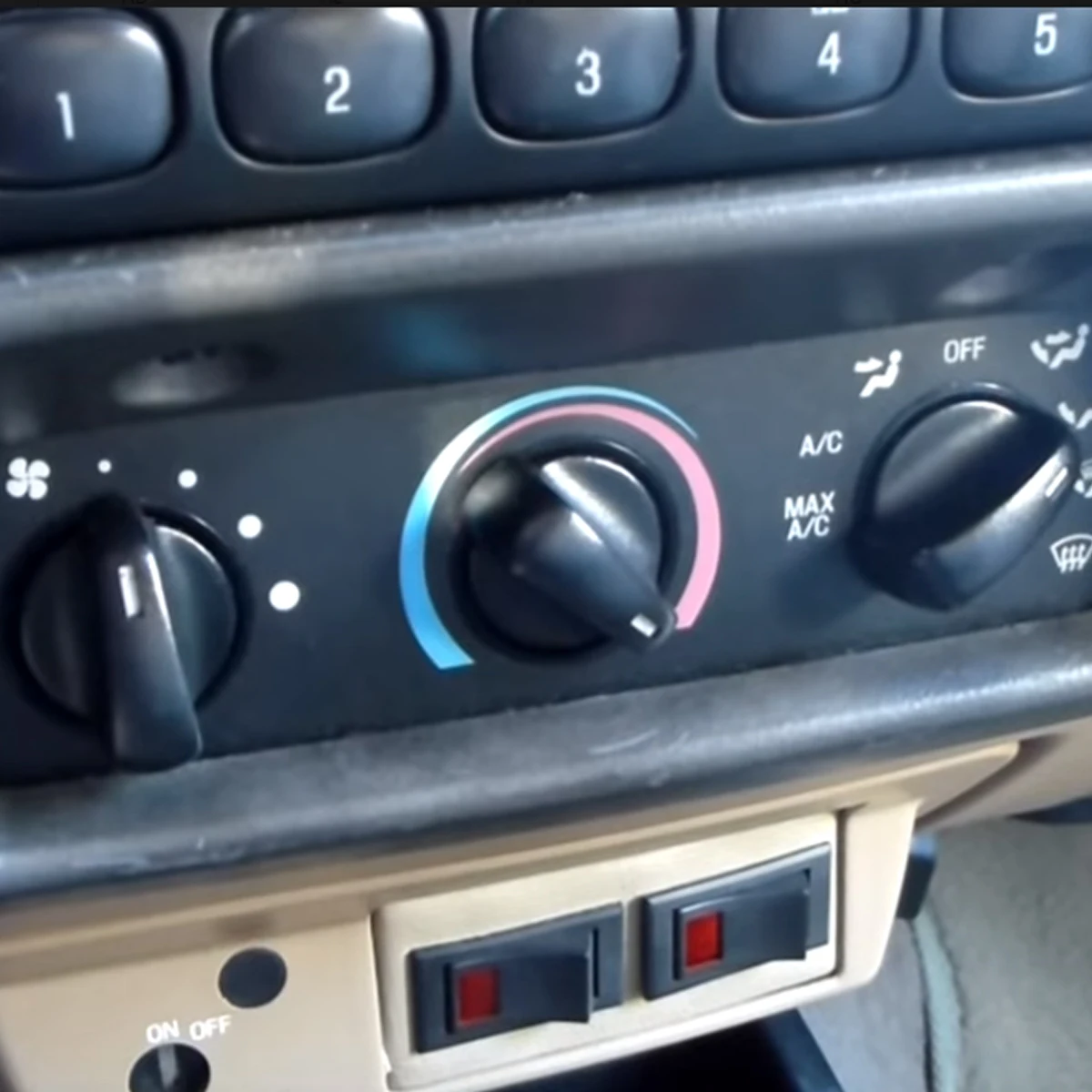 3 шт. черный Aircon A/C ПЕРЕКЛЮЧАТЕЛЬ ручки управления пластик для Toyota Tundra 2000-2006