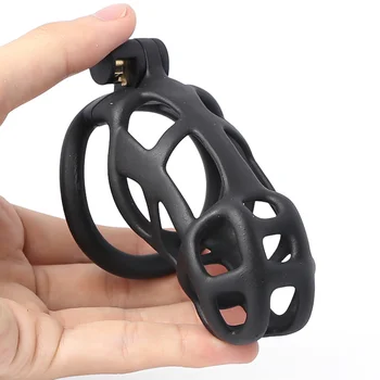 2021 MAMBA Cage Set Lightweight Male Custom Curved Chastity Device Kit Penis Ring Cock Ring Cobra Cages Trainer Belt Sex Toys 4