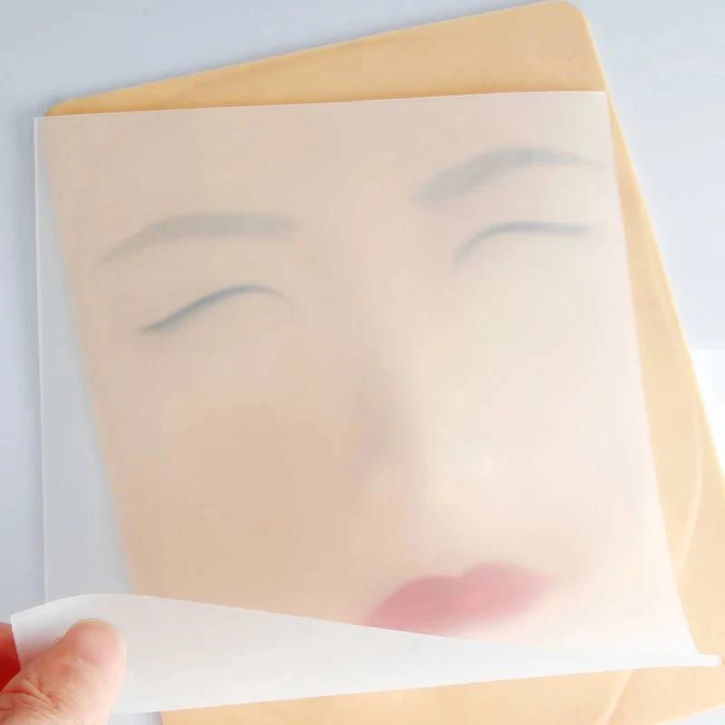 

New Product Transparent Silicone Tattoo Eyebrow Lip Practice Skin Tool Permanent Makeup Microblading Accessories for Beginner