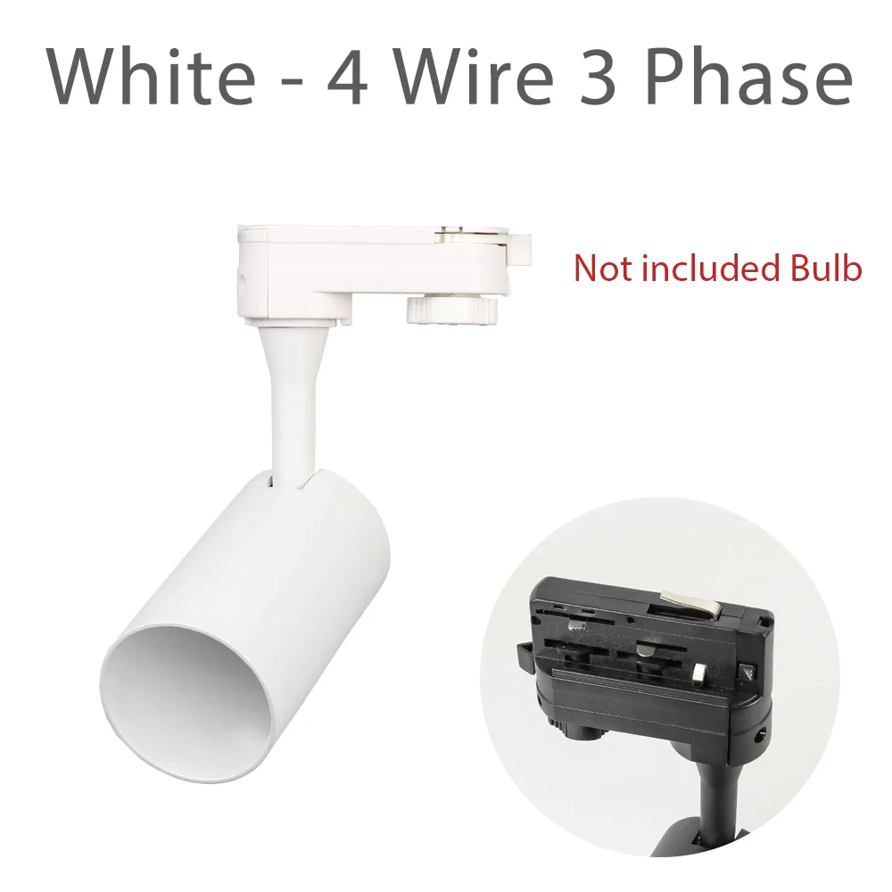 White 4 Wire GU10 Светодиодный светильник 85-265 в 2 3 4 провода фазовый магазин одежды магазин гостиной Точечный светильник фон выставочный зал Домашний Светильник s Алюминий - Испускаемый цвет: White 4 Wire