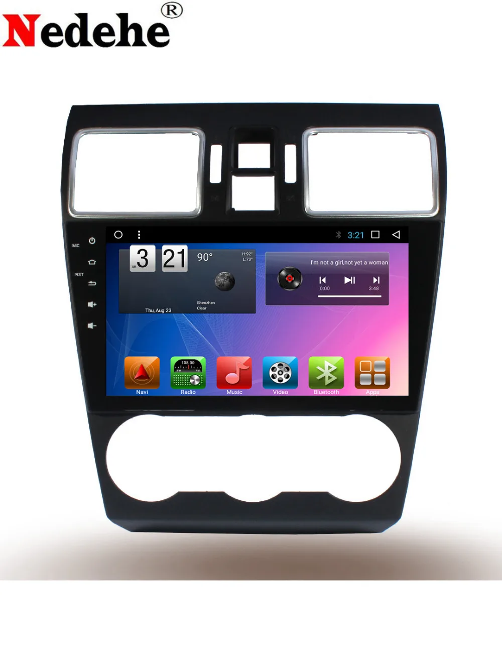 Nedehe 9 дюймов Android 7 1 автомобильный dvd gps плеер для Subaru XV / Impreza 2011 ~ 2016 мультимедийный