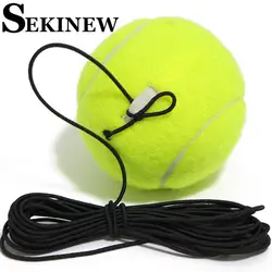 Professional Tennis Training Partner Tennis Rebound Ball With 4m Elastic Rope Primary Practice Tool Tennis Self-learning Device
