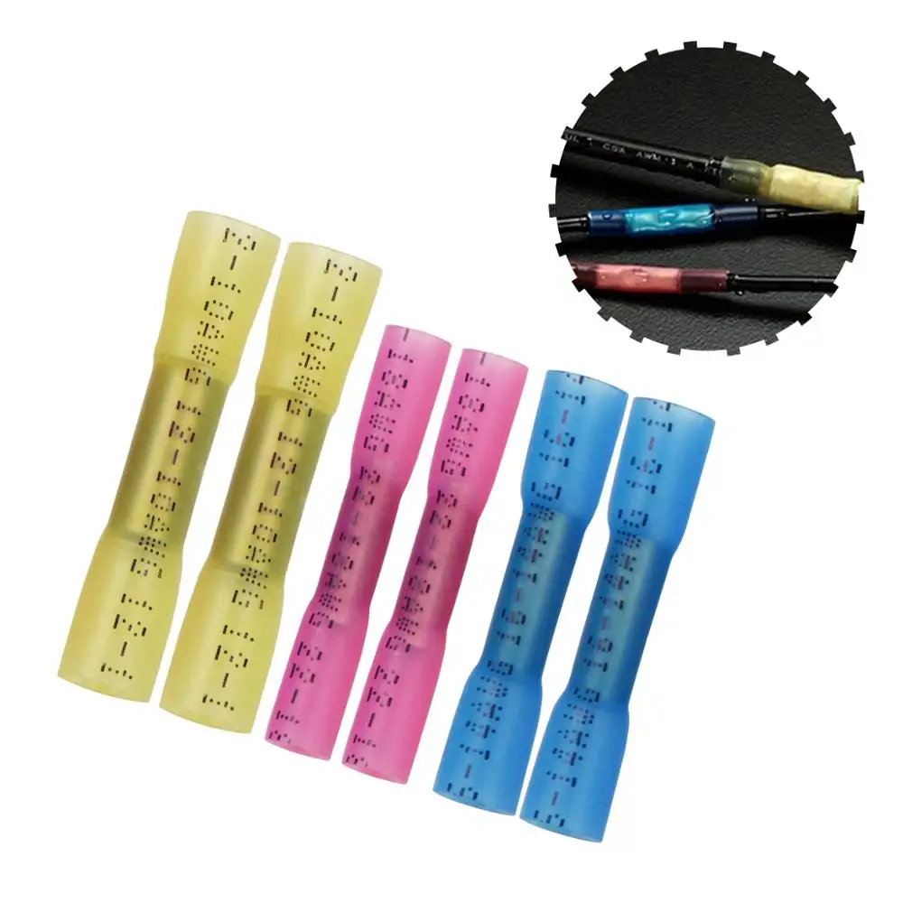 20/100 шт термоусадочная паяльная проволока conector рукава изолированные