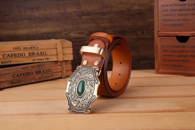 2020 new designer belt men high quality belts for men leaf flower 3.8 cm wide strap girdle full grain 100% genuine leather cow